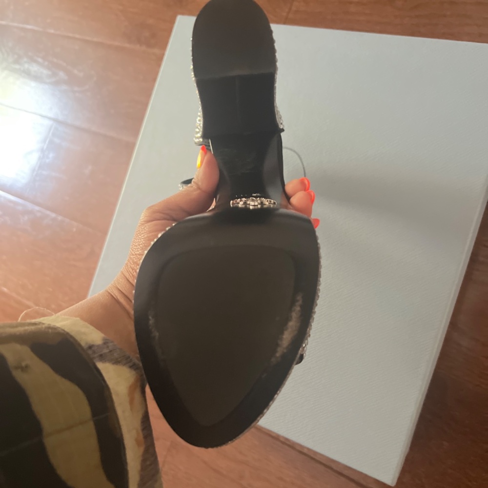 Crystal Ankle-Strap Platform Sandals - Picture 6 of 9